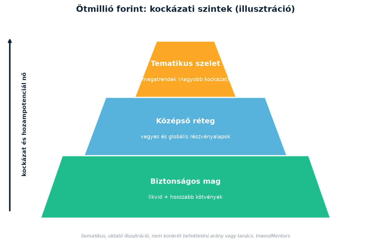 Ötmillió forint kockázati szintek - illusztráció